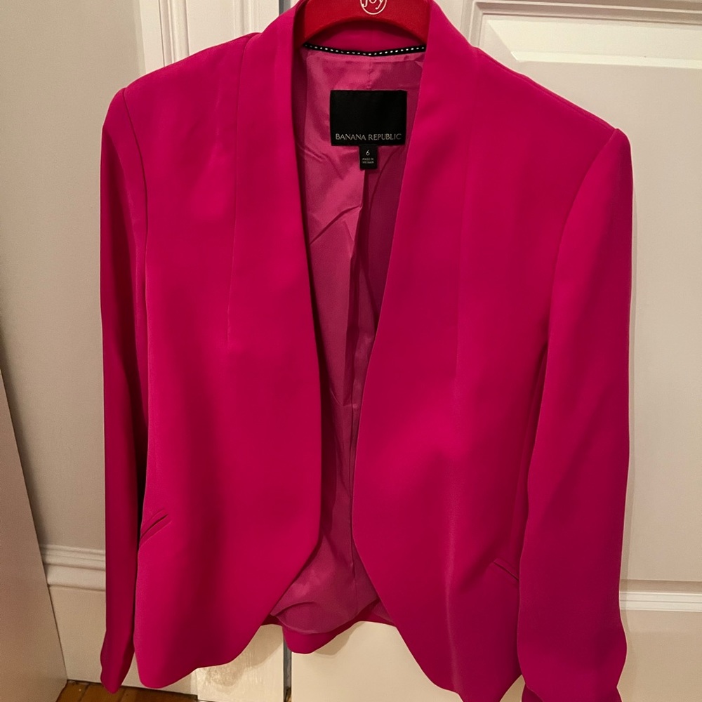 Hot pink dressy blazer size 6